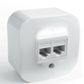 Legrand Quteo Розетка двойная компьютерная RJ45 категория 5е UTP белая наружная