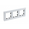 Рамка трехпостовая ATLASDESIGN NATURE, СТЕКЛО БЕЛЫЙ Schneider Electric ATN320103