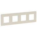 Рамка UNICA STUDIO четырехпостовая шампань/белый Schneider Electric NU280824