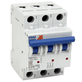 Выключатель автоматический модульный BM63 OptiDin 63А 3П трехполюсный D 6кА 260818 КЭАЗ