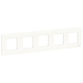 Рамка UNICA STUDIO пятипостовая белый Schneider Electric NU201018