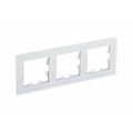 Рамка трехпостовая ATLASDESIGN NATURE, МАТОВОЕ СТЕКЛО БЕЛЫЙ Schneider Electric ATN330103
