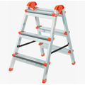 Лестница-стремянка стальная двусторонняя, 3 ступени, Н=67.5 см, вес 4.0 кг КУРС РОС 65392