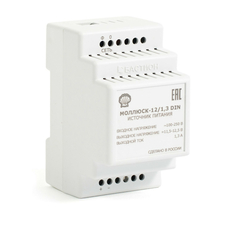 Малогабаритный блок питания МОЛЛЮСК-12/1,3 DIN Бастион