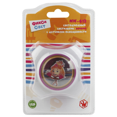 ЭРА ночник NN-612-LS-PL бордовый ФИКСИКИ