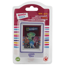 ЭРА ночник NN-611-LS-PL бордовый ФИКСИКИ