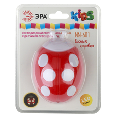 ЭРА ночник NN-601-LS-R красный