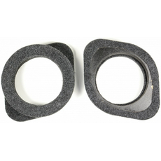 Проставки акустические круглые 13 см (черные) с площадкой, с наклоном Автоблюз