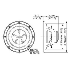 Сабвуфер Kenwood KFC-W112S