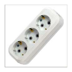 Колодка удлинителя 3 гнезда/розетки с заземлением MGP131 Makel