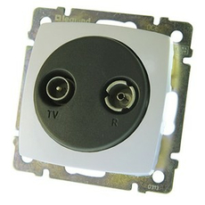 Механизм Розетка TV-FM проходная, затухание -1,5 Дб Suno 774034 Legrand