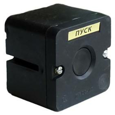 Пост кнопочный ПКЕ 222/1 кн.черная (без сальников )