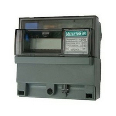 Счетчик электроэнергии однофазный однотарифный Меркурий-201.2 5-60А 220В ЖКИ импульсный выход DIN Инкотекс
