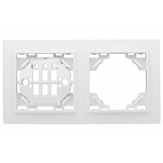 Рамка 2 поста Минск скрытой установки горизонтальная белый ERM-G-302-10 EKF
