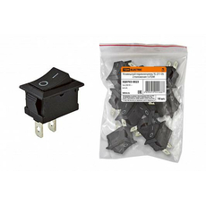 Клавишный переключатель YL-211-05 черный 2 положения 1з TDM SQ0703-0023