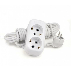 Удлинитель сетевой 3метра, 2гнезда с з аземлением ПВС 3*1 16А CE У2-Е-03 LUX