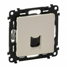 Розетка RJ11 телефонная Valena LIFE скрытой установки с лицевой панелью слоновая кость 753538 Legrand