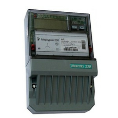 Счетчик электроэнергии трехфазный однотарифный Меркурий-230AR-01R 5-60А 380В RS485 шкаф ЖКИ Инкотекс