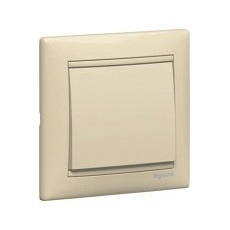 Выключатель двухклавишный Valena скрытой установки с подсветкой бежевый 695630 Legrand