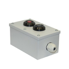 Пост кнопочный ПКУ 15-21.121 IP54(1-а кнопка (1з+1р) черная+1-а кнопка (1з+1р) красная)