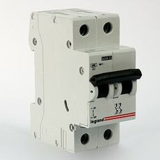 Автоматический выключатель модульный Legrand TX3 2п 63А C 6кA (404048)