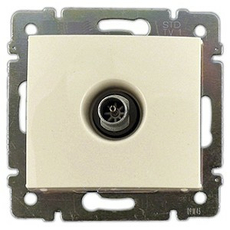 Розетка TV телевизионная Valena скрытой установки IP20 одиночная затухание 1,5дБ бежевый 774329 Legrand