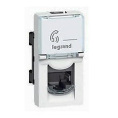 Розетка телефонная одноместная RJ11, 4 контакта, 78730 Mosaic New Legrand