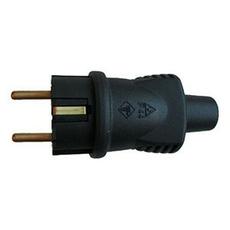 Вилка переносная В16-001 16А, 250В, IP44 каучук