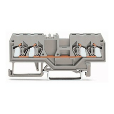 Клемма одноуровневая 4-проводная, серая 280-833 WAGO