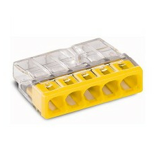 Клемма для распред. коробок на 5 провод. 0,5-2,5 мм2 медь-медь (2273-205) WAGO