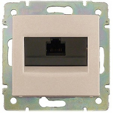 Розетка RJ45 компьютерная Valena скрытой установки IP20 UTP cat. 5е бежевый 774138 Legrand