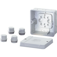 Коробка ответвит. D9040 98х98х61, IP65, 4 сальника ESM25 в компл. серая (6000004) Hensel