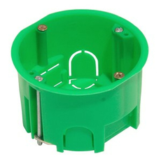 Коробка установочная скрытой установки d68мм глубина 45мм для полых стен металлические лапки КУ1202 HEGEL