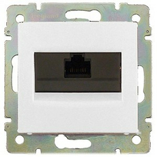 Розетка RJ45 компьютерная Valena скрытой установки IP20 UTP cat. 5е белый 774238 Legrand
