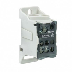 Блок распределительный (КРОСС) крепеж на монтажную панель и DIN рейку КБР-125A EKF