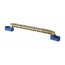 Шина N "ноль" на двух угловых изол ШНИ-6*9-20-У2-синий 081-01-09/081-01-009 HLT