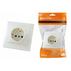 Таймыр Розетка 2П+З 16А 250В белая SQ1814-0012 TDM