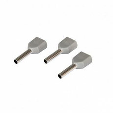 Наконечник штыревой втулочный изолированный (двойной) Ншви(2) 2.5-10 мм серый (уп./100 шт) 084-04-58/084-04-058 HLT