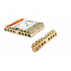 Шина "N" нулевая 6х9мм 8/1 (8групп/крепеж по центру) SQ0801-0002 TDM