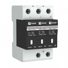 Ограничитель импульсных напряжений ОПВ-C/3P In 20кА 400В (с сигнализацией) (opv-c3) EKF