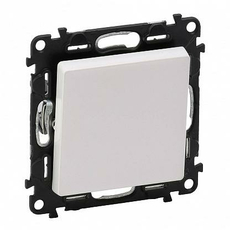 Выключатель одноклавишный Valena LIFE скрытой установки 10А 250В с лицевой панелью безвинтовые зажимы белый 752401 Legrand