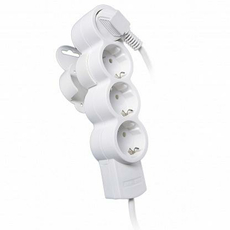 Удлинитель 4 гнезда 3 метра с/з 10А ПВС 3x0,75 (32012 0) Duwi Quick Fix