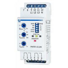 Реле напряжения РНПП-311M 380В 50Гц от перекоса и последовательности фаз, Novatek Electro