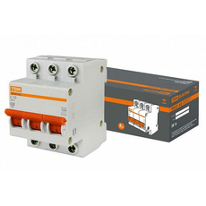 Автоматический выключатель модульный TDM ВА47-63 3п 10А C 4,5кA (SQ0218-0018)