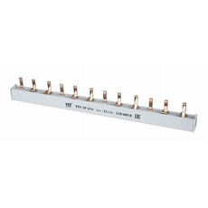 Шина соединительная типа PIN (12 штырей) 3Р 63А 22 см 081-13-10/081-13-010 HLT