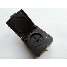 Розетка (42В) RP-2-B с крышкой Т-образным расположением контактов (РШ-п-2-0-IP 43 10/42 В)