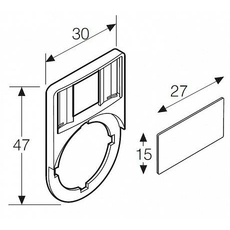 Шильдик KA1-8121 широкий 1SFA616920R8121 ABB