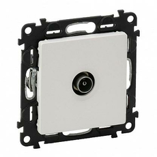 Розетка TV телевизионная Valena LIFE скрытой установки c топологией "звезда" 0-2400МГц с лицевой панелью белый 753451 Legrand