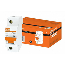 Автоматический выключатель модульный TDM ВА47-100 1п 10А C 10кA (SQ0207-0045)