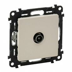 Розетка TV телевизионная Valena LIFE скрытой установки c топологией "звезда" 0-2400МГц с лицевой панелью слоновая кость 753551 Legrand